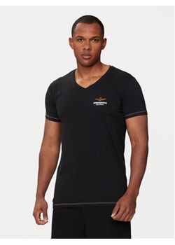 Aeronautica Militare T-Shirt AM1UTI004 Czarny Regular Fit ze sklepu MODIVO w kategorii T-shirty męskie - zdjęcie 173456666