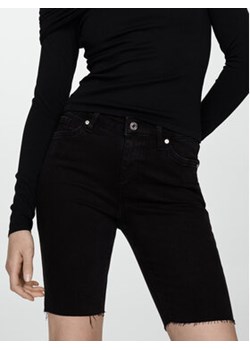 Mango Szorty jeansowe Abril 67067114 Czarny Slim Fit ze sklepu MODIVO w kategorii Szorty - zdjęcie 173456759