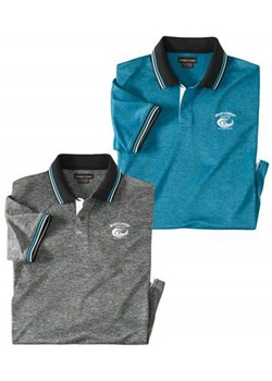 Zestaw 2 polo z poliestrowego dżerseju Coast ze sklepu Atlas For Men w kategorii T-shirty męskie - zdjęcie 173456968