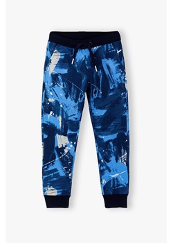 Spodnie dresowe chłopięce - niebiesko granatowe ze sklepu 5.10.15 w kategorii Spodnie chłopięce - zdjęcie 173458367