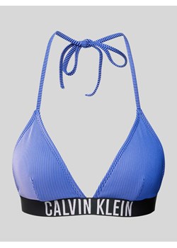 Top bikini z elastycznym paskiem z logo ze sklepu Peek&Cloppenburg  w kategorii Stroje kąpielowe - zdjęcie 173459806