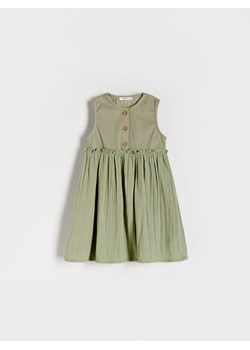 Reserved - Sukienka bez rękawów - oliwkowy ze sklepu Reserved w kategorii Sukienki niemowlęce - zdjęcie 173460165