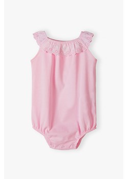 Różowe body na ramiączka - 5.10.15 ze sklepu 5.10.15 w kategorii Odzież dla niemowląt - zdjęcie 173460785