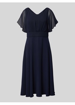 Sukienka koktajlowa o długości do kolan z okrągłym dekoltem ze sklepu Peek&Cloppenburg  w kategorii Sukienki - zdjęcie 173462015