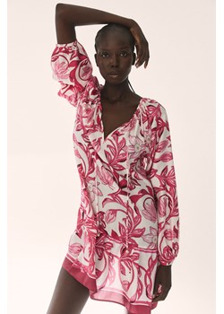 H & M - Sukienka z wiązanym detalem - Różowy ze sklepu H&M w kategorii Sukienki - zdjęcie 173462597