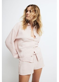 H & M - Piżama z koszulą i szortami - Różowy ze sklepu H&M w kategorii Piżamy damskie - zdjęcie 173462598