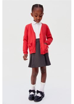 H & M - Bawełniany kardigan szkolny - Czerwony ze sklepu H&M w kategorii Swetry dziewczęce - zdjęcie 173462599