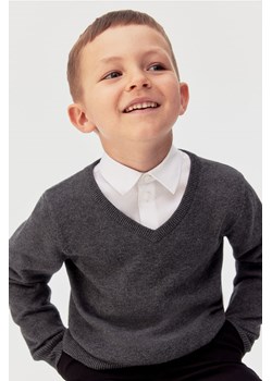 H & M - Szkolny sweter - Szary ze sklepu H&M w kategorii Swetry chłopięce - zdjęcie 173462609