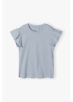 T-shirt dziewczęcy niebieski - Lincoln&Sharks ze sklepu 5.10.15 w kategorii Bluzki dziewczęce - zdjęcie 173463029