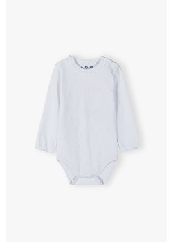 Białe eleganckie body z długim rękawem ze sklepu 5.10.15 w kategorii Odzież dla niemowląt - zdjęcie 173463506