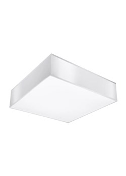 Biały minimalistyczny kwadratowy plafon - EX508-Horux ze sklepu Edinos.pl w kategorii Lampy sufitowe - zdjęcie 173463778