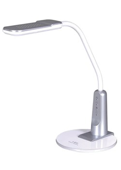Srebrna dotykowa lampka biurowa LED - S264 D1-A22 - id: 19689 - marki Lumes - 173464065 Srebrna dotykowa lampka biurowa LED - S264 D1-A22 ze sklepu Edinos.pl w kategorii Lampy stołowe - zdjęcie 173464065