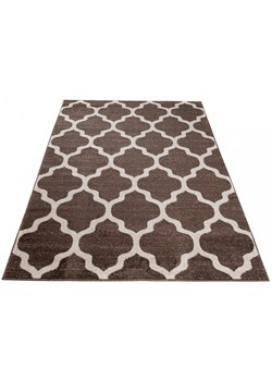 Brązowy dywan prostokątny w marokański wzór - Mistic 3X ze sklepu Edinos.pl w kategorii Dywany - zdjęcie 173464419