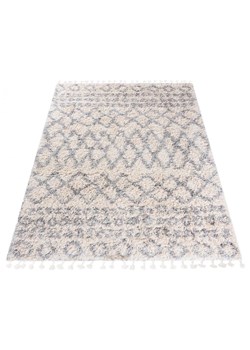 Kremowy dywan włochacz w azteckie wzory - Nikari 5X ze sklepu Edinos.pl w kategorii Dywany - zdjęcie 173464439
