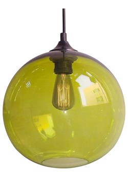 Lampa nad stół z okrągłym zielonym kloszem - Z45-Juva ze sklepu Edinos.pl w kategorii Lampy wiszące - zdjęcie 173464719