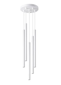 Biała nowoczesna lampa wisząca sople - A382-Pastels ze sklepu Edinos.pl w kategorii Lampy wiszące - zdjęcie 173464989