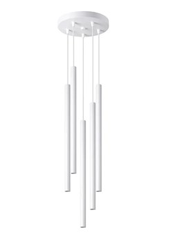 Biała nowoczesna lampa wisząca sople - 3X A382 M3-H27 ze sklepu Edinos.pl w kategorii Lampy wiszące - zdjęcie 173464989
