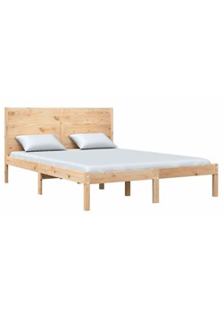 Łóżko z naturalnego drewna sosny 120x200 - Gunar 4X ze sklepu Edinos.pl w kategorii Łóżka i materace - zdjęcie 173465016