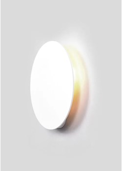 Biały okrągły metalowy kinkiet 20 cm - A476-Izor ze sklepu Edinos.pl w kategorii Lampy ścienne - zdjęcie 173465578