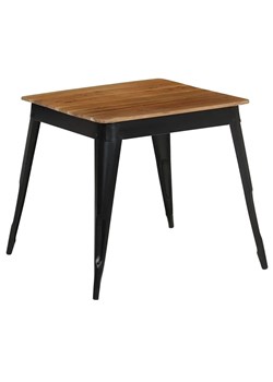 Stół z litego drewna akacjowego Unixo – brązowy ze sklepu Edinos.pl w kategorii Stoły - zdjęcie 173465637