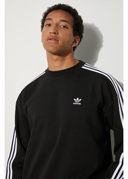 adidas Originals bluza Adicolor Oversized Crew męska kolor czarny z aplikacją IZ1829 ze sklepu PRM w kategorii Bluzy męskie - zdjęcie 173466097