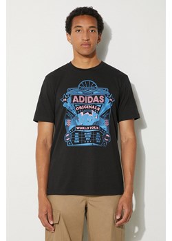 adidas Originals t-shirt bawełniany Street 4 męski kolor czarny z nadrukiem IZ2585 ze sklepu PRM w kategorii T-shirty męskie - zdjęcie 173466157