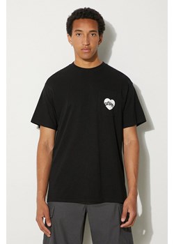 Carhartt WIP t-shirt bawełniany Amour Pocket męski kolor czarny z nadrukiem I033675.0D2XX ze sklepu PRM w kategorii T-shirty męskie - zdjęcie 173466167