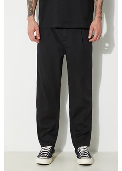 Carhartt WIP spodnie bawełniane Abbott Pant kolor czarny proste I033126.8902 ze sklepu PRM w kategorii Spodnie męskie - zdjęcie 173466219