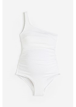 H & M - MAMA Kostium kąpielowy na jedno ramię - Biały ze sklepu H&M w kategorii Stroje kąpielowe - zdjęcie 173466379