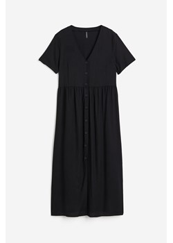 H & M - Sukienka z guzikami z przodu - Czarny ze sklepu H&M w kategorii Sukienki - zdjęcie 173466499