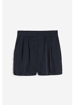 H & M - Satynowe szorty bez zapięcia - Niebieski ze sklepu H&M w kategorii Szorty - zdjęcie 173466509
