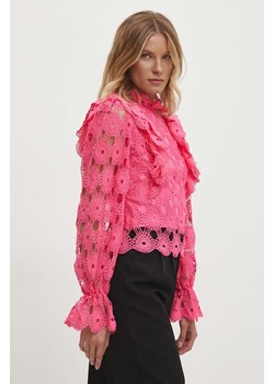 Answear Lab bluzka damska kolor różowy gładka ze sklepu ANSWEAR.com w kategorii Bluzki damskie - zdjęcie 173467705