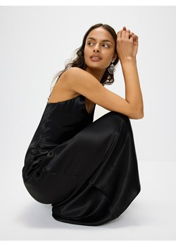 Reserved - Satynowa sukienka maxi z wiskozy - czarny ze sklepu Reserved w kategorii Sukienki - zdjęcie 173469706