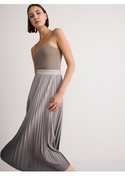 Reserved - Plisowana spódnica midi - jasnozielony ze sklepu Reserved w kategorii Spódnice - zdjęcie 173470079