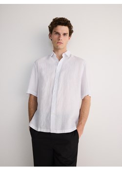 Reserved - Lniana koszula oversize - biały ze sklepu Reserved w kategorii Koszule męskie - zdjęcie 173470116