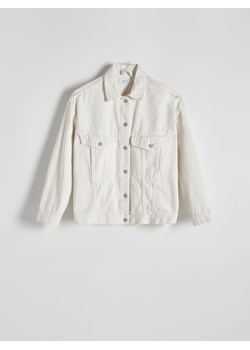 Reserved - Kurtka jeansowa oversize - złamana biel ze sklepu Reserved w kategorii Kurtki damskie - zdjęcie 173470279
