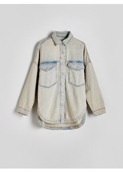 Reserved - Jeansowa koszula oversize - niebieski ze sklepu Reserved w kategorii Koszule damskie - zdjęcie 173470309