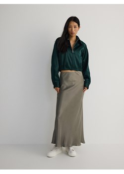 Reserved - Spódnica z wiskozy - zielony ze sklepu Reserved w kategorii Spódnice - zdjęcie 173470976