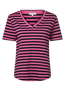 Marie Lund T-shirt damski Kobiety Bawełna malinowy w paski ze sklepu vangraaf w kategorii Bluzki damskie - zdjęcie 173471325