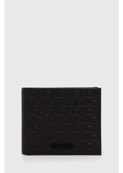 Calvin Klein portfel skórzany męski kolor czarny K50K511941 ze sklepu ANSWEAR.com w kategorii Portfele męskie - zdjęcie 173473157