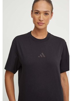 adidas t-shirt bawełniany All SZN damski kolor czarny IX3808 ze sklepu ANSWEAR.com w kategorii Bluzki damskie - zdjęcie 173473375