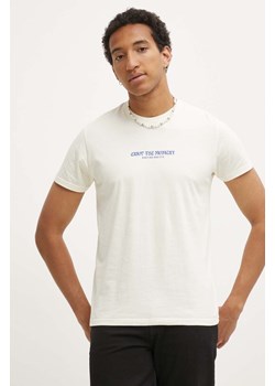 Kaotiko t-shirt bawełniany kolor beżowy z nadrukiem AM008-01-G002 ze sklepu ANSWEAR.com w kategorii T-shirty męskie - zdjęcie 173473679