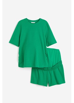 H & M - MAMA Komplet z waflowego dżerseju - Zielony ze sklepu H&M w kategorii Odzież ciążowa - zdjęcie 173474379