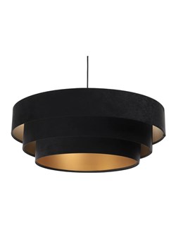 Czarno-złota welurowa lampa wisząca glamour - 5X S438 B8-P87 ze sklepu Edinos.pl w kategorii Lampy wiszące - zdjęcie 173475696