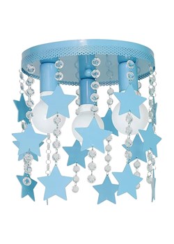 Niebieska lampa sufitowa z kryształkami - N37-Tava ze sklepu Edinos.pl w kategorii Lampy dziecięce - zdjęcie 173476225