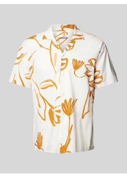 Koszula casualowa o kroju regular fit z rękawem o dł. 1/2 model ‘BLAPALMA’ ze sklepu Peek&Cloppenburg  w kategorii Koszule męskie - zdjęcie 173478619