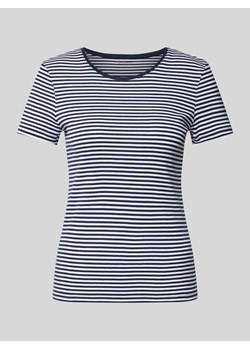 T-shirt z efektem prążkowania ze sklepu Peek&Cloppenburg  w kategorii Bluzki damskie - zdjęcie 173478636