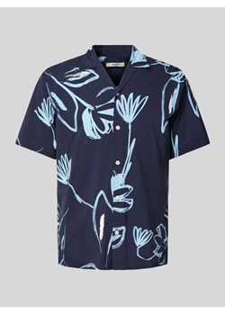 Koszula casualowa o kroju regular fit z rękawem o dł. 1/2 model ‘BLAPALMA’ ze sklepu Peek&Cloppenburg  w kategorii Koszule męskie - zdjęcie 173478876