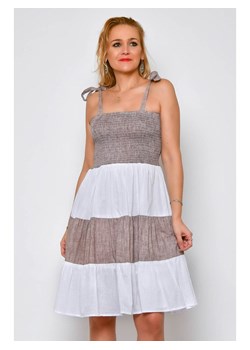 H.H.G. Sukienka w kolorze brązowo-białym ze sklepu Limango Polska w kategorii Sukienki - zdjęcie 173479785