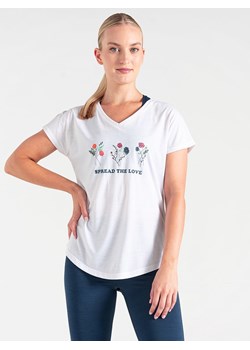 Dare 2b Koszulka funkcyjna &quot;Calm&quot; w kolorze białym ze sklepu Limango Polska w kategorii Bluzki damskie - zdjęcie 173480756